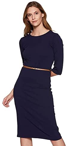 Miss Olive Women's Belted Shift Dress